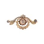 Gouden vintage broche met roosdiamant 14 krt, Sieraden, Tassen en Uiterlijk, Ophalen of Verzenden, Nieuw