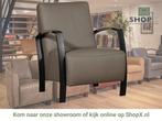 Leren fauteuil Glory - Toledo Smog (grijs), Huis en Inrichting, Fauteuils, Nieuw, Ophalen of Verzenden, 50 tot 75 cm, Industrieel, Modern