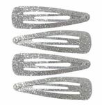 Haarspeld Klikklak Glitter Zilver, Verzenden, Nieuw
