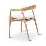 Tuinstoel Emma | teak naturel | incl kussen clay, Verzenden, Nieuw