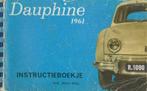 1961 Renault Dauphine (R1090) Instructieboekje Nederlands, Auto diversen, Verzenden