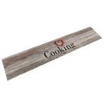 vidaXL Keukenmat wasbaar cooking-print 60x300 cm fluweel, Tuin en Terras, Deurmatten, Verzenden, Nieuw