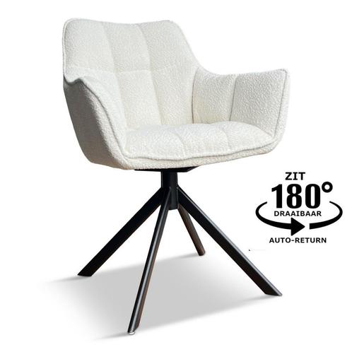 Eetkamerstoel Naomi draaibaar verkrijgbaar in 2 kleuren !, Huis en Inrichting, Stoelen, Overige kleuren, Nieuw, Stof