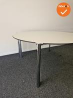 Ahrend 1030 vergadertafel - Rond 160cm - Wit, Vergader- of Presentatieruimte, Ophalen of Verzenden, Gebruikt, Tafel