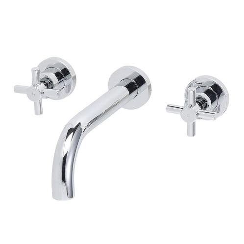 BWS Wastafelkraan Crux 2 Knops Afbouwdeel Chroom, Doe-het-zelf en Verbouw, Sanitair, Kraan, Nieuw, Chroom, Ophalen of Verzenden