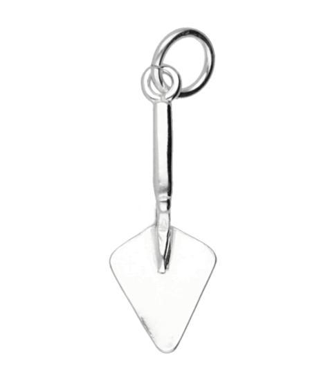 Zilveren Metseltroffel ketting hanger - klein, Sieraden, Tassen en Uiterlijk, Kettinghangers, Verzenden
