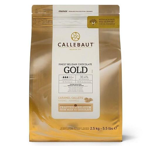 Callebaut Gold Chocolade Callets GOLD 2,5KG, Zakelijke goederen, Horeca | Food, Brood en Banket, Ophalen of Verzenden