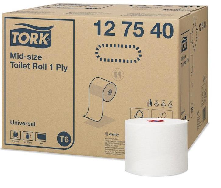 Tork Universal toiletpapier compact 1-lgs 135 mtr - 27 rolle, Huis en Inrichting, Schoonmaakartikelen, Verzenden