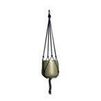 Minimalistische Plantenhanger - Zwart - Katoen - Macramé -, Huis en Inrichting, Woonaccessoires | Overige, Ophalen of Verzenden