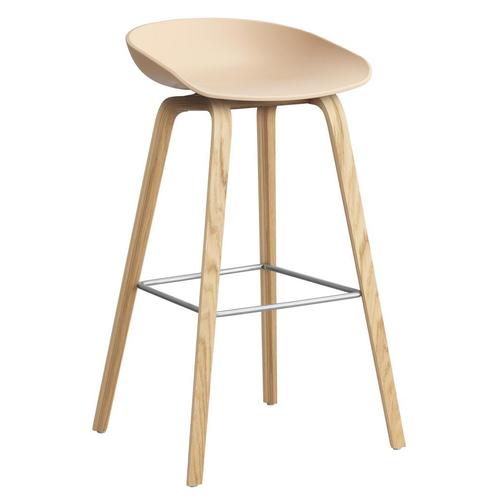 20% Korting | Hay About a Stool Barkruk, Huis en Inrichting, Barkrukken, Zo goed als nieuw, Hout, 60 tot 90 cm, Verzenden