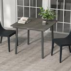 TRUUSK Tuintafel 4 Personen - Paraplugat - Terrastafel - Lat, Tuin en Terras, Verzenden, Nieuw