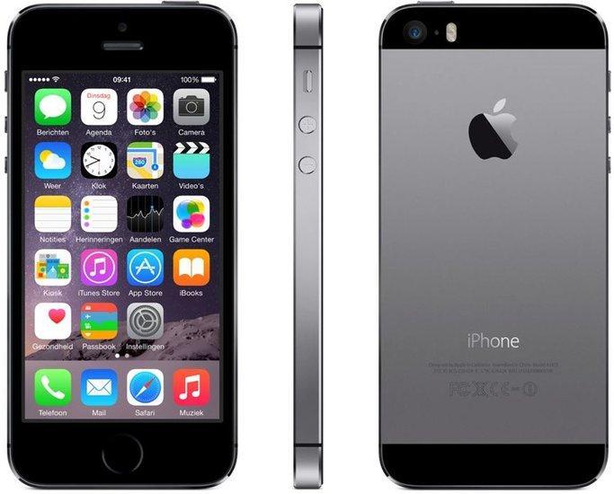 Magazijn opruiming Apple iPhone 5s 16GB 4 zwart + Garan..., Telecommunicatie, Mobiele telefoons | Apple iPhone