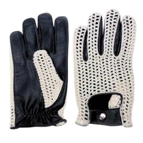 Swift vintage crochet leren handschoenen zwart, Motoren, Kleding | Motorkleding, Nieuw met kaartje, Verzenden