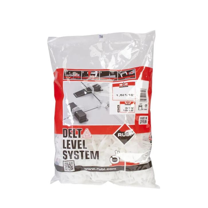 Rubi Delta Levelling Systeem - Clip 1,5mm h= 3-12mm - 400st, Doe-het-zelf en Verbouw, Tegels, Nieuw, 10 m² of meer, Keramiek, Ophalen of Verzenden