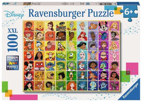 Disney Collage Puzzel (100 XXL stukjes) | Ravensburger -, Hobby en Vrije tijd, Denksport en Puzzels, Nieuw, Verzenden
