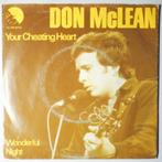 Don McLean - Your cheating heart - Single, Cd's en Dvd's, Vinyl Singles, Pop, Gebruikt, 7 inch, Single