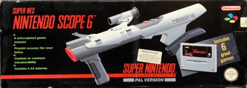 Nintendo Super Scope (Gun) + Nintendo Scope 6 (boxed) (Su..., Spelcomputers en Games, Games | Nintendo Super NES, Gebruikt, Verzenden