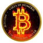 Niue. 2 Dollars 2024 1 oz Niue Burning Bitcoin 24k Gold