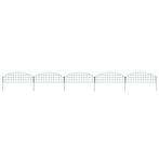 vidaXL Schuttingset gebogen 77,3x26 cm groen, Verzenden, Nieuw, IJzer, Minder dan 1 meter