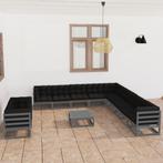 vidaXL 12-delige Loungeset met kussens massief grenenhout, Tuin en Terras, Tuinsets en Loungesets, Verzenden, Nieuw, Loungeset