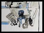 Marcus de Vestele (1941-2024) - Grande composition abstraite, Antiek en Kunst, Kunst | Schilderijen | Modern