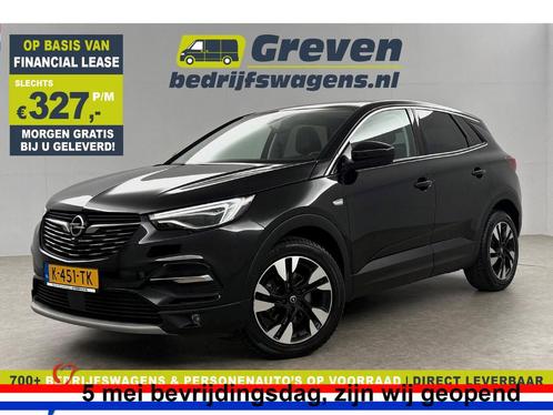 Opel Grandland X 1.2 Turbo Business Elegance Cam PDC Carplay, Auto's, Opel, Automaat, Benzine, Zwart, Verzenden