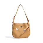 Meli Set – Mini leren schoudertas met etui, Verzenden, Nieuw, Beige, Schoudertasje