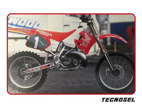 1992 Honda CR 125 250 team graphics stickers + zadelhoes kit, Motoren, Onderdelen | Honda, Nieuw, Ophalen of Verzenden