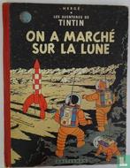 Kuifje - On a marché sur la lune  - 1954, Eén stripboek, Verzenden, Gelezen, Remi, Georges.