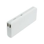 Powerbank 15000mAh 2x USB Wit, Nieuw, Ophalen of Verzenden
