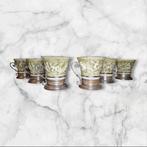Ceramica Capodimonte - Koffieservies (6) - .800 zilver - Set, Antiek en Kunst