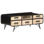vidaXL Salontafel 100x50x40 cm massief mangohout, Huis en Inrichting, 100 tot 150 cm, Verzenden, Nieuw, 50 tot 100 cm