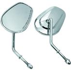 Bikers Choice Chrome Tapered Short Stem Mirrors Pr, Ophalen of Verzenden