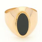 Ring - 18 karaat Geel goud Onyx