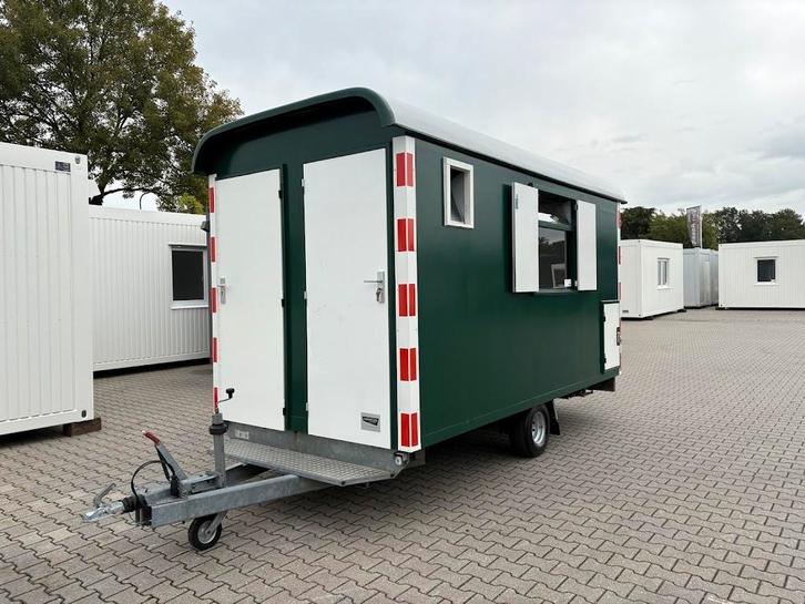 Schaftwagen snelverkeer - 4x2 meter met Toilet en berging, Zakelijke goederen, Machines en Bouw | Keten en Containers, Ophalen of Verzenden