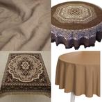 Grote collectie bruine tafelkleden / tafellakens - bruin, Ophalen of Verzenden, Nieuw, Binnen