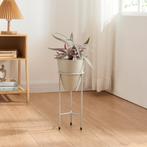 Plantenstandaard Asten 40,5x16 cm lichtgrijs [en.casa], Tuin en Terras, Verzenden, Nieuw