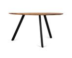 Eettafel Berlin Rond mangohout 140 cm - Naturel, Huis en Inrichting, Tafels | Eettafels, Ophalen of Verzenden, Nieuw
