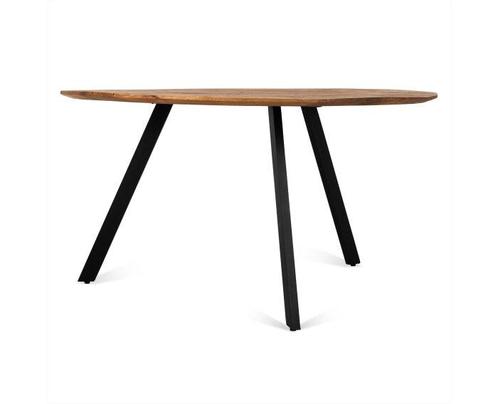 Eettafel Berlin Rond mangohout 140 cm - Naturel, Huis en Inrichting, Tafels | Eettafels, Nieuw, Ophalen of Verzenden
