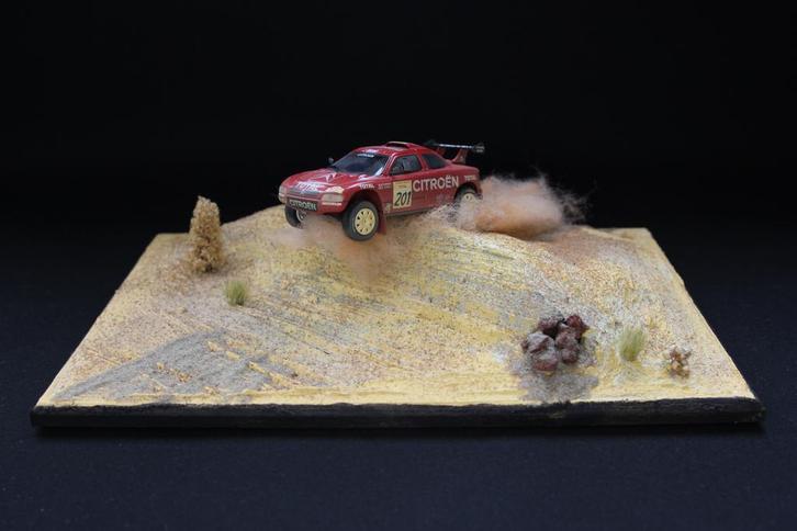 Diorama Dakar jump1:43, Hobby en Vrije tijd, Modelbouw | Figuren en Diorama's, 1:35 tot 1:50, Nieuw, Diorama, Ophalen of Verzenden