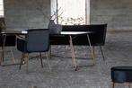 Eettafel - Bokke - 190x90 cm - Zwart/Goud - Jörn, Huis en Inrichting, Verzenden, Nieuw
