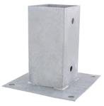 Starx Paalhouder op plaat 72x72 mm verzinkt, Doe-het-zelf en Verbouw, Ophalen of Verzenden, Nieuw