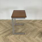 schooltafel (hxbxd) 76x70x50 cm, bruin blad - grijs, Huis en Inrichting, Ophalen of Verzenden, Gebruikt