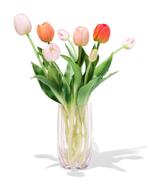 HEMA Vaas 8x15.5cm glas liefde roze, Verzenden