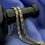 Gouden fantasieschakel ketting; Heren, Sieraden, Tassen en Uiterlijk, Kettingen, Ophalen of Verzenden, Gebruikt, Overige kleuren