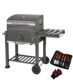 MaxxGarden Smoker - Houtskoolbarbecue - 118cm - Zwart (Tuin), Verzenden, Nieuw