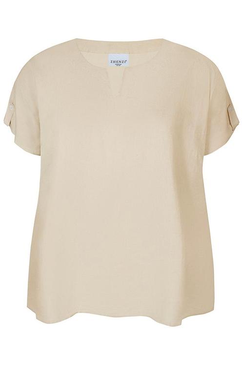 ZHENZI blouse Hyla uni kort Maat:, Kleding | Dames, Blouses en Tunieken, Overige kleuren, Nieuw, Verzenden