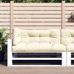 vidaXL Palletkussens 3 st stof crèmekleurig, Huis en Inrichting, Woonaccessoires | Kussens, Verzenden, Nieuw