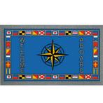 Antislip Deurmat Windroos 40 x 68 cm, Watersport en Boten, Ophalen of Verzenden, Nieuw