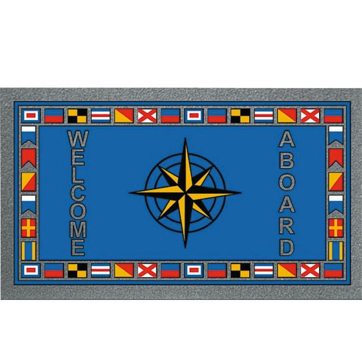 Antislip Deurmat Windroos 40 x 68 cm, Watersport en Boten, Overige Watersport en Boten, Nieuw, Ophalen of Verzenden